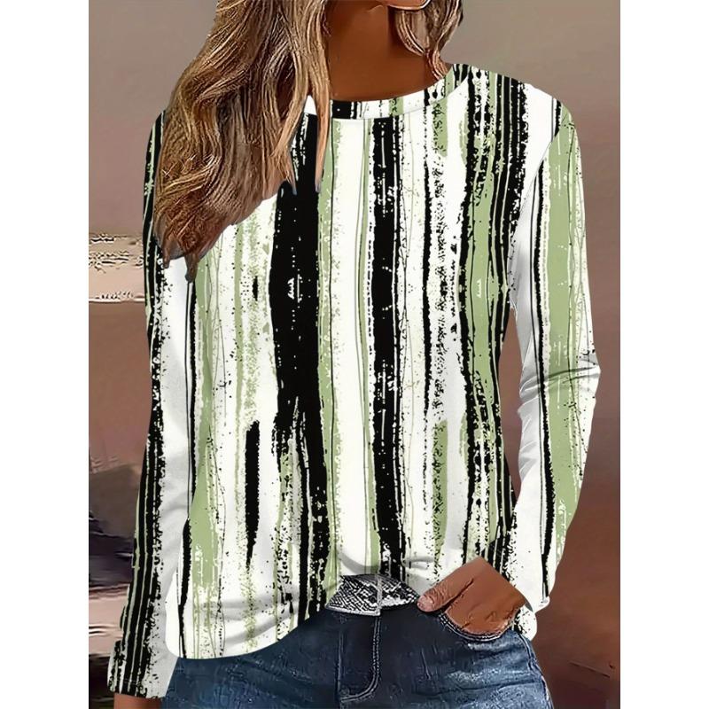 Leopard 3d Print Long SleeveT-Shirt Casual Women's Clothing  Long Sleeve T-shirt Fashion Casual Oversized Tops Tees Female