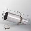 Motorcycle Modified Exhaust Pipe, Suitable for 28-45mm Adapter, 51mm Middle Link Pipe, Various Sizes Slip-On Connecting Pipe