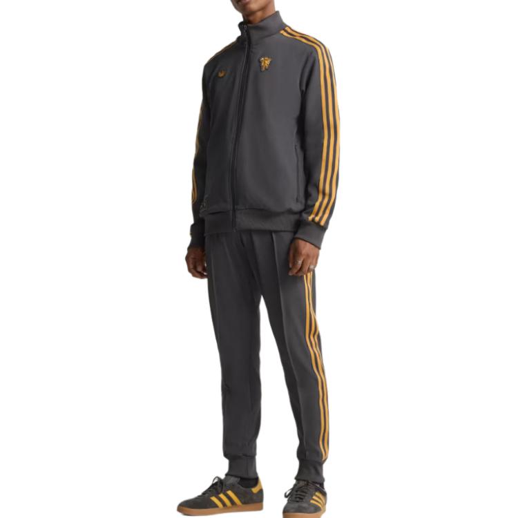 Adidas Originals Full Zip Stand Collar Slim Fit Long Sleeve Jacket Men Jackets JN2816