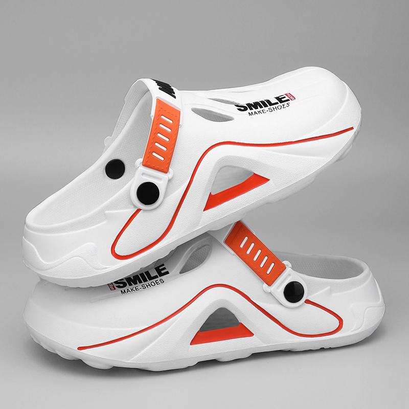 Men's Summer Beach Sandals Unisex Casual Garden Clogs Outdoor Wide Toe Cross Sandals for Ladies Non Slip House Shower Slippers