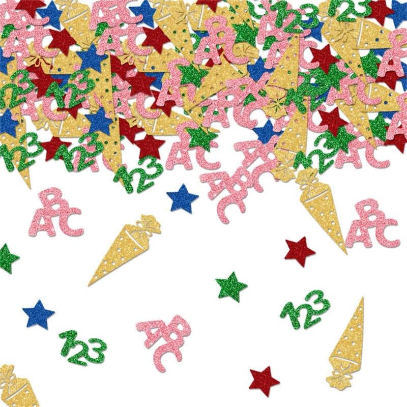 

Stylish School Cones Confettis Personalized Back School Table Confettis for a Pleased School Commencement 1