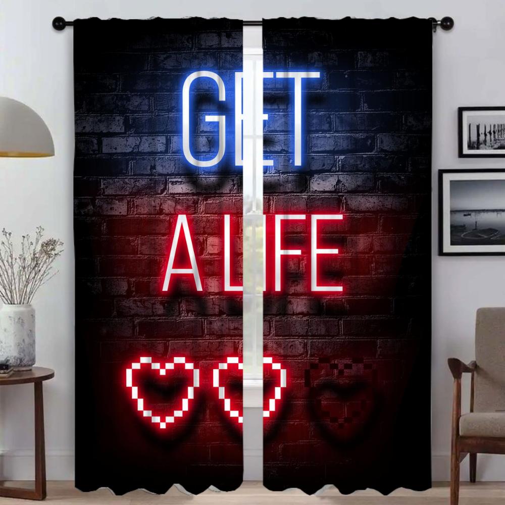 Blackout Curtains Camera Play Stations Window Curtain Room Panel Home Interior Partition Blinds Shades Living Made Of Polyester Washable