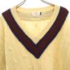 AMERICAN CLASSIC Long sleeve V neck sweater L Yellow knit Men's Used