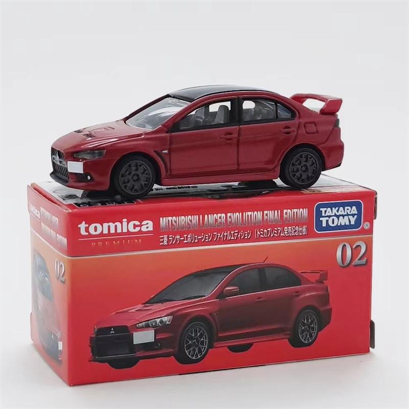 TOMY Mitsubishis JDM Lancer Evo X Alloy Car Diecasts & Toy Vehicles Car Model Miniature Scale Model Car For Children