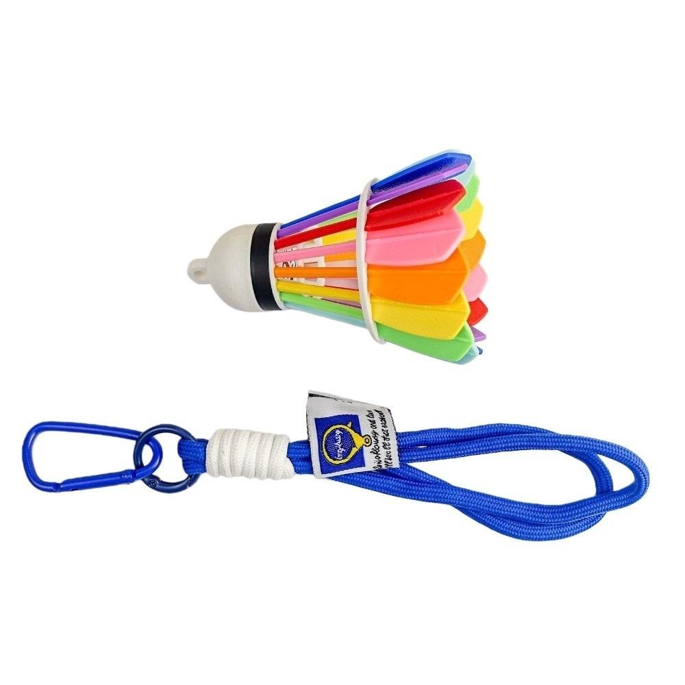

Creative Badminton Bag Pendant Rainbow Color 3D Printing Keyring Badminton Enthusiast синий