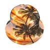 Foldable Tropical Pattern Bucket Hat Soft Floppy Hat for Fishing Hiking and Camping Beach Vacation Headwear for All Age