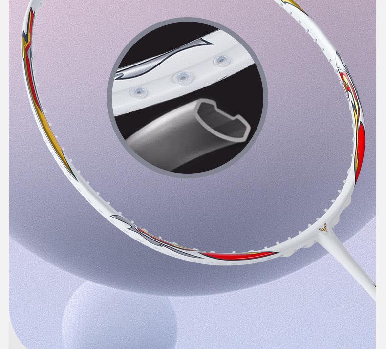 Authentisches Vollcarbon-Badmintonschläger - Ultraleicht, Hohe Bespannhärte, Langlebig für Anfänger & Profis