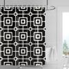 Dekoracja domu zasłony prysznicowe łazienka wodoodporna zasłona materiał Pokój dzienny Nowoczesny Nordycki Nowoczesny prosty wzór geometryczny