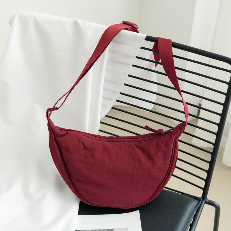 Versatile Nyl Crescent Shoulder Crossbody Bag Lightweight, Durable, Stylish 20+ Vibrant Color for Everyday Use, Travel, Outing