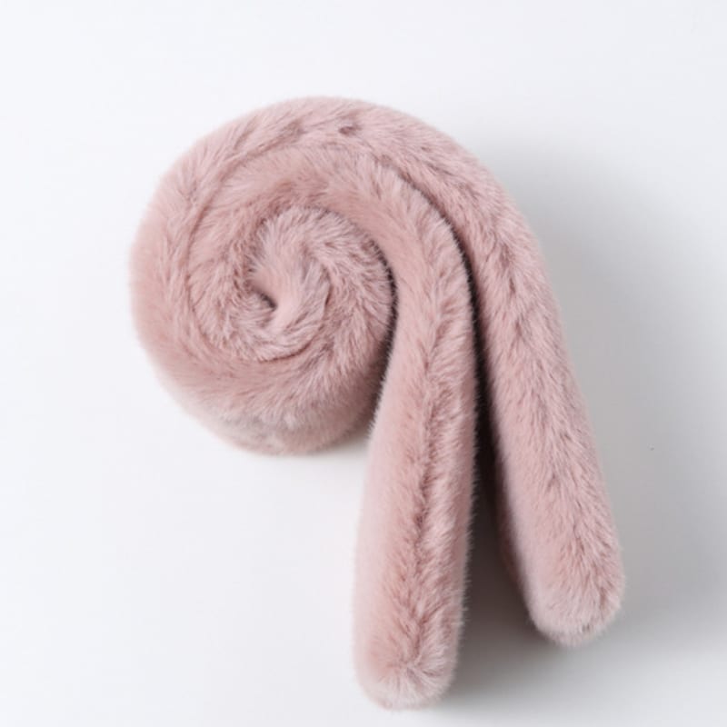 LALA Winter Fur Scarf - Pink