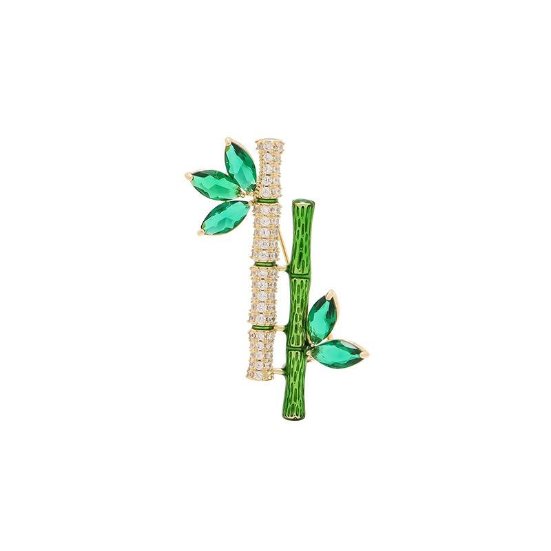 A Trendy and Niche Bamboo Brooch for Women A Luxurious and Elegant Brooch