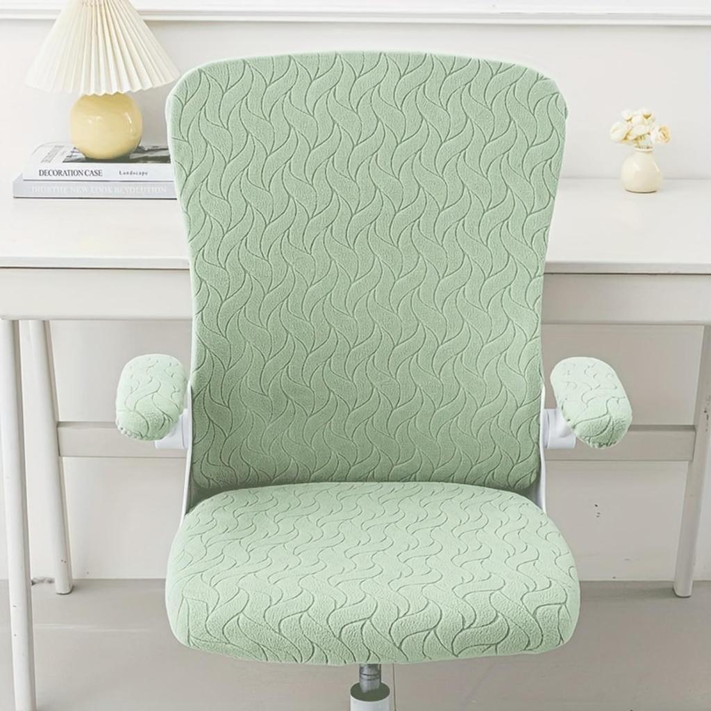 4-Piece Thickened Stretchable Computer Office Chair Covers Dustproof Pet Scratch Resistant Retractable Office Chair Covers