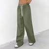 Women's Casual And Fashionable  Elastic Waist Loose Wide Leg Pants