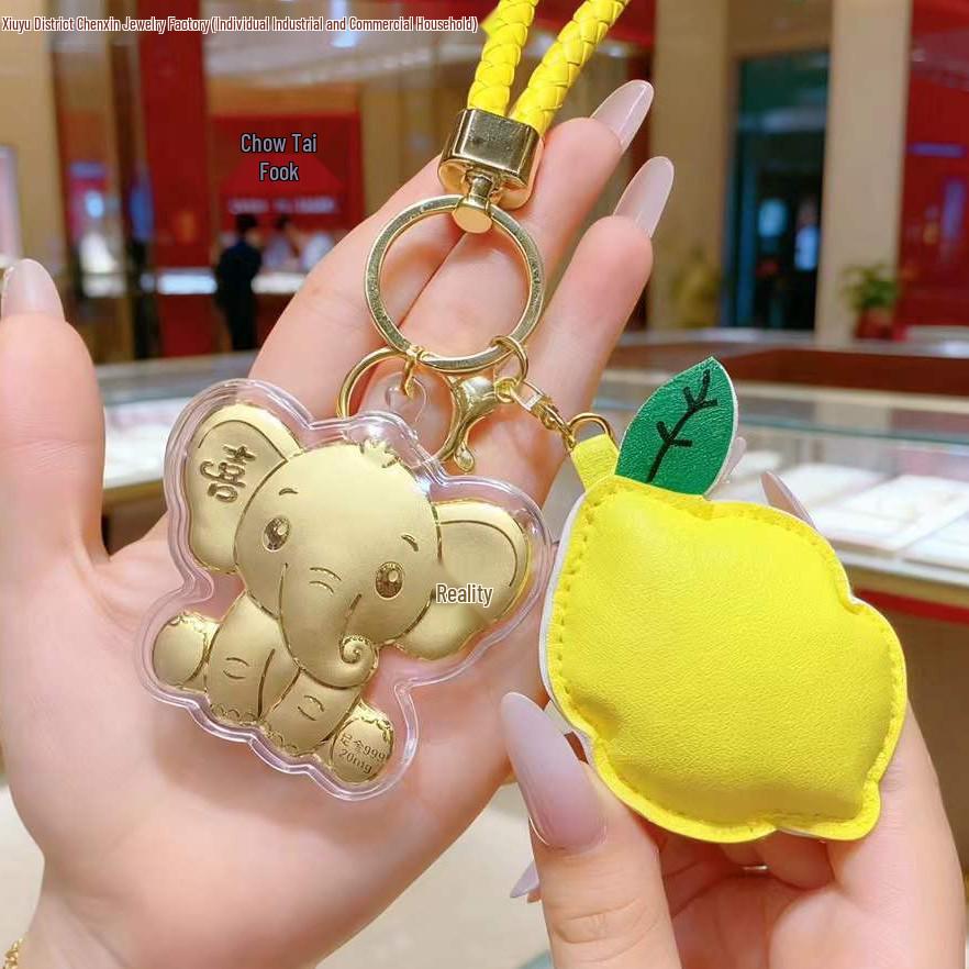 999 Pure Gold Horse Pendant Keychain and Phone Lanyard