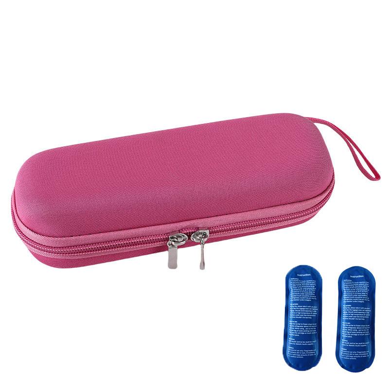 Insulin Cooler Travel Case with Thermometer Display Waterproof Medicine Organizer Bag Insulin Cooling Bag for Diabetics