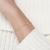 14K Gold Bracelet Chain TL Pearl