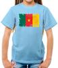 Cameroon Grunge Flag - Kids T-Shirt - Yaounde Country Travel Africa Cameroonian