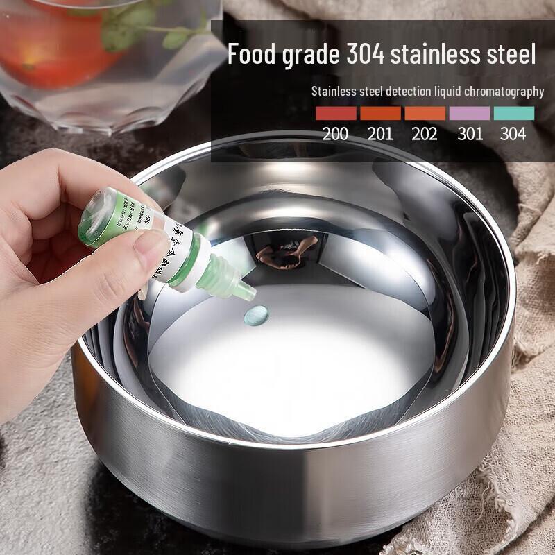 Shengjia 304 Rostfritt Stål Dubbellager Barnskål