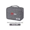 BCBCPD1 For KIA Large Capacity USB Data Line Charger Plug Storage Bag Waterproof Digital Organizer K5 K2 Rio Optima Sportage Venga