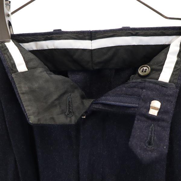 Fendi Made In Italy Wool Blend Slacks Pants Navy Men's Used