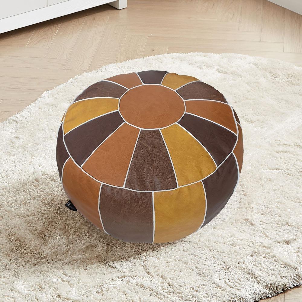 Moroccan Style Footstool Seat Bag Pumpkin Shaped Clothing Storage Bags Futon Cover Bedroom