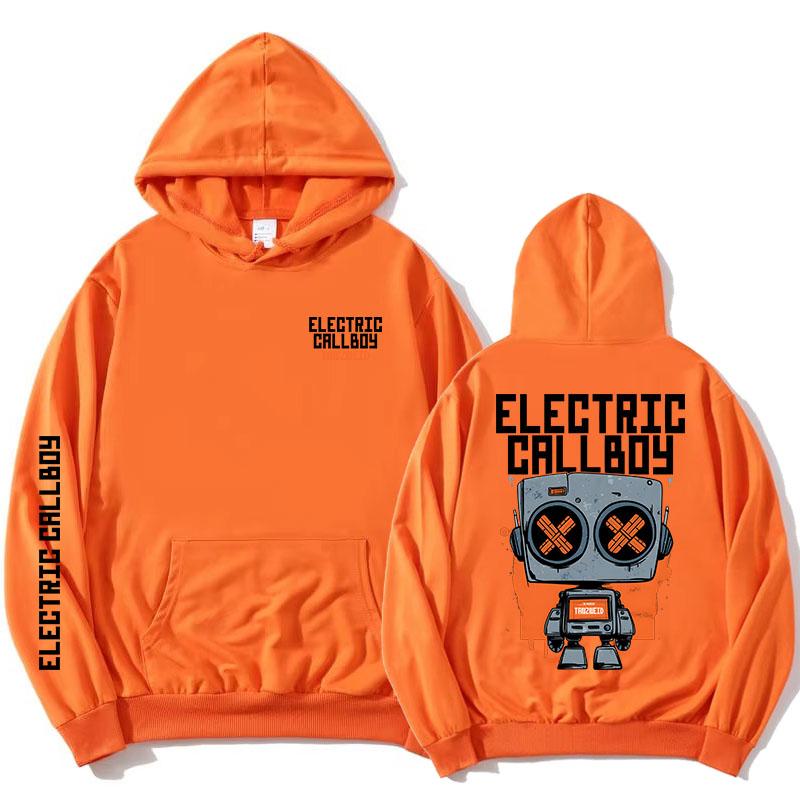 Tanzneid Robot Hoodie ELECTRIC CALLBOY Heavy Mental Style Sweatshirt Long Sleeve Fleece Hooded Pullovers Graphic Merch Unisex jackets Anime Hoodie