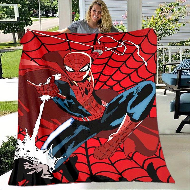 1pc Spider-Man (16) Printing Blanket - Soft, All-Season Throw for Living Room, Bedroom,Personalized Gift with Adorable Cartoon Design
