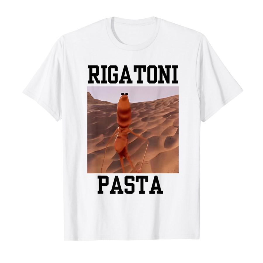 HOT SALE Funny Marcus The Worm Rigatoni Pasta Robert Meme Trendy Art T-shirt for Men Women Cotton T Shirts Short Sleeve Tops L