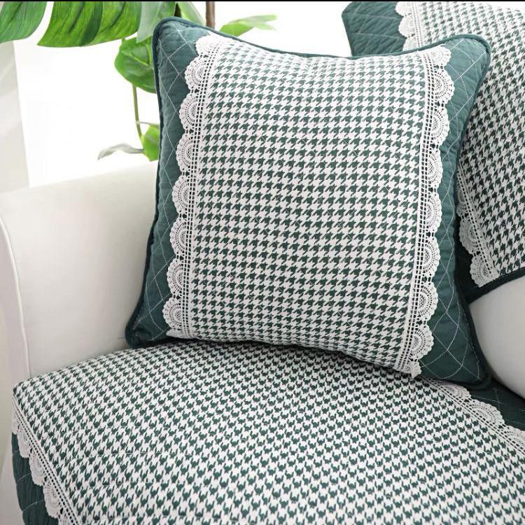 Four Seasons Universal Cotton Fashion Sofa Cushion Non-slip Fabric Cushion Simple Modern Combination Sofa Cover Washed Cotton