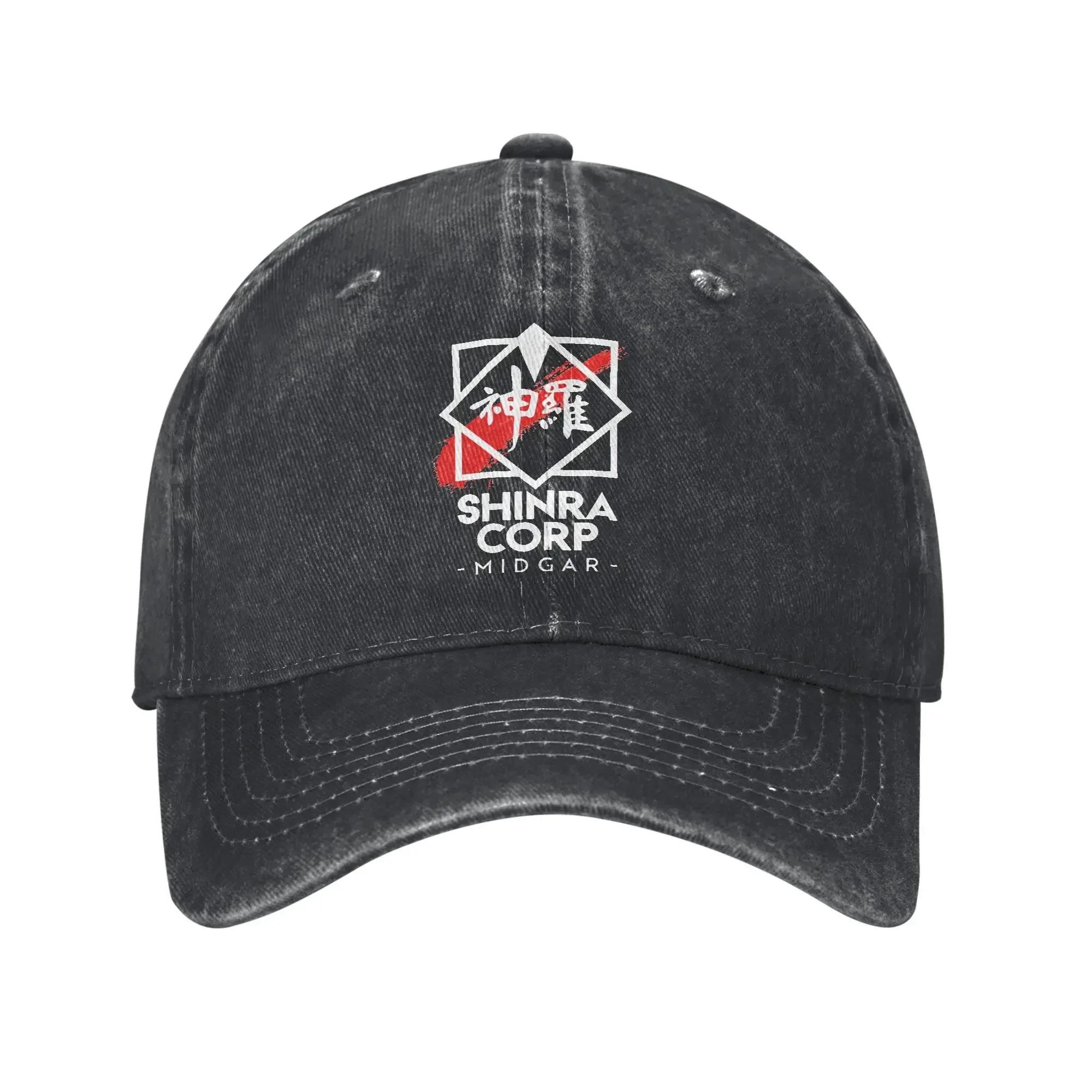 Shinra Corp Midgar Baseball Cap Sun  Kpop Rock Sunscreen Washed Trucker Hat Couple Women Street Style Design Snapback Cap One Size