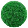 VidaXL Boules de buis artificielles avec lumières LED 2 pcs vert 35 cm, boule topiaire artificielle, boule topiaire 3335907