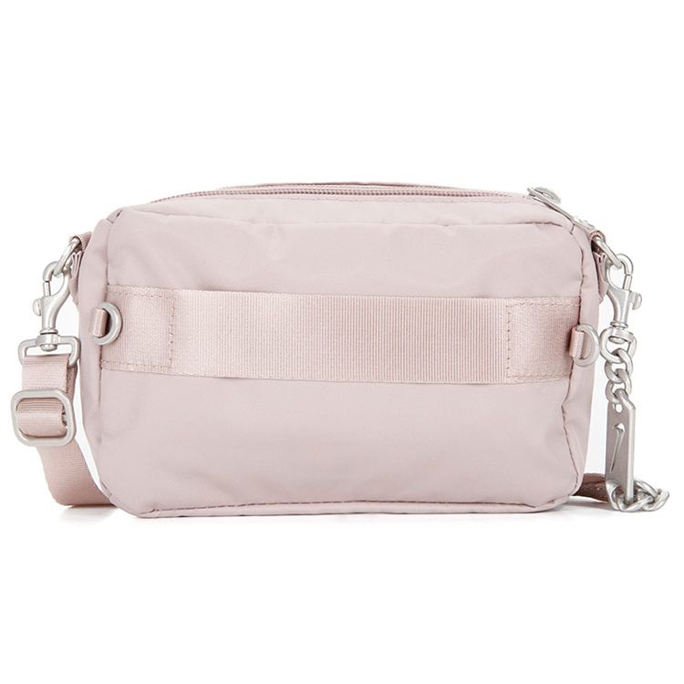 Nike W NSW Futura Luxe Crossbody Fitness Sports Casual Fabric Bag Unisex Crossbody Bag Gray Pink CW9304-272 Gray Pink,Regular