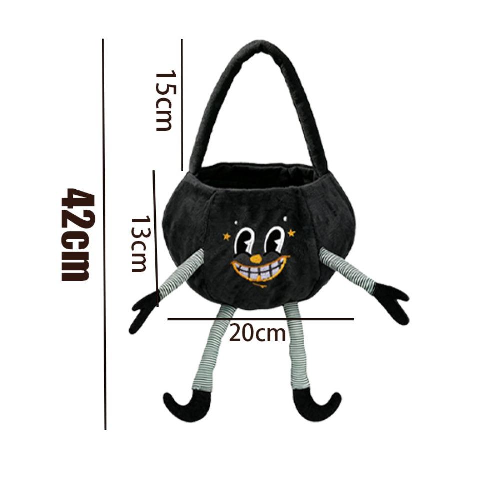 Flexible Ghost Plush Bag Handheld Pumpkin Candy Bucket Halloween Candy Bag Dessert Making