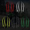 4PCS Motorcycle Fairing Sticker Decoration Reflective Cool Front Pull Headlight Decals for Kawasaki Ninja NINJA400 H2 H2SX