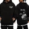 Hot Rapper Duki 5202 Album Double Sided Print Streetwear Autumn Winter Men Women Vintage Hip Hop Hoodie Unisex Fleece Pullovers
