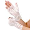 Elegante Damen Ultra-Dünne Halbfinger Sommer Fahrhandschuhe Radfahren Sonnenschutz Handschuhe Weiblich Anti-UV Elastizität Spitze Mesh Handschuhe
