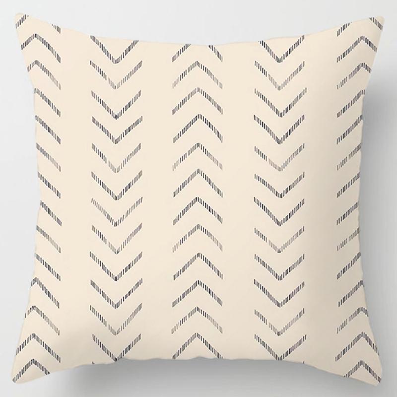 Square Pillow Geometric Print Pattern Cushion Cover Home Living Room Sofa Car Decoration Throw