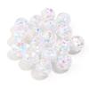 5pcs/lot 16mm Colorful Sequin Resin Beads Round Loose Spacer Beads For Jewelry Making DIY Bracelet Necklace Keychain Accessories