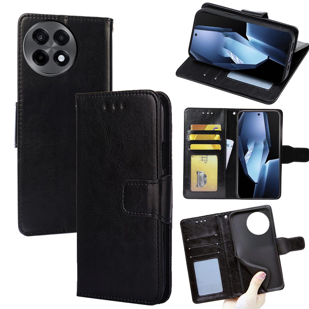 For OnePlus Ace 5 Pro 5G/Ace 5 5G Case Wallet PU Leather+TPU Folding Stand Phone Cover