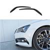 Ac29-Front Bumper Lip Spoiler Kit Wind Splitter Fog Light Eyebrow Gloss Black ABS For Skoda 2016 2017 2018