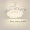 Modern luxury fancy ceiling fan with Light remote control living room Nordic dining room home decoration ventilation ceiling fan