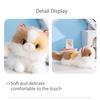 Yousheng Realistic Siamese Cat Plush Toy with Sound Lifelike Kitten Stuffed Animal Doll Meowing Interactive Cat Decor