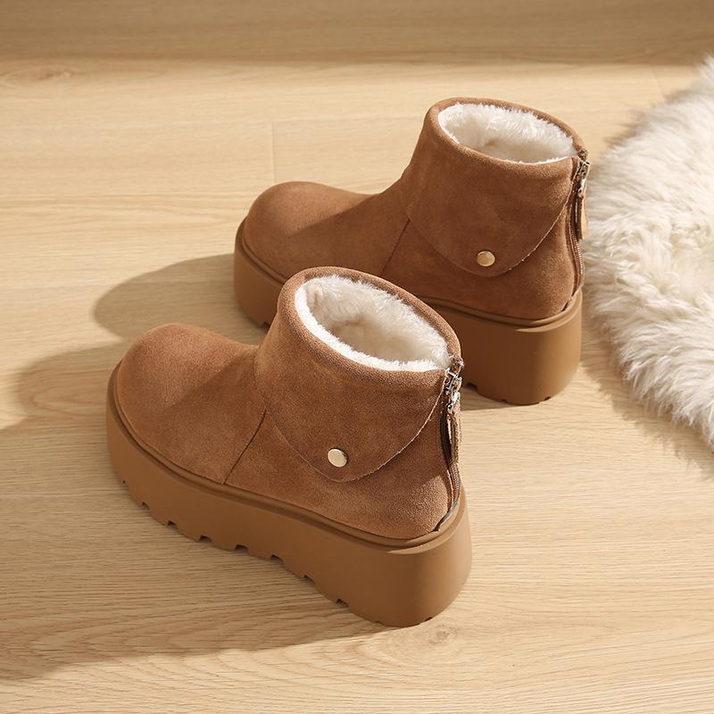 

Women s Large Size Fashion Soft Sole Winter Warm Fur One Snow Boots Padded Lined Ankle Boots Non-Slip Hiking Sports Snow Boots 35 верблюд