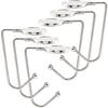 6Pcs Good Load-bearing Fireplace Stockings Hanger Stable Zinc Alloy Handbag Holding Stockings Hook Home Decor
