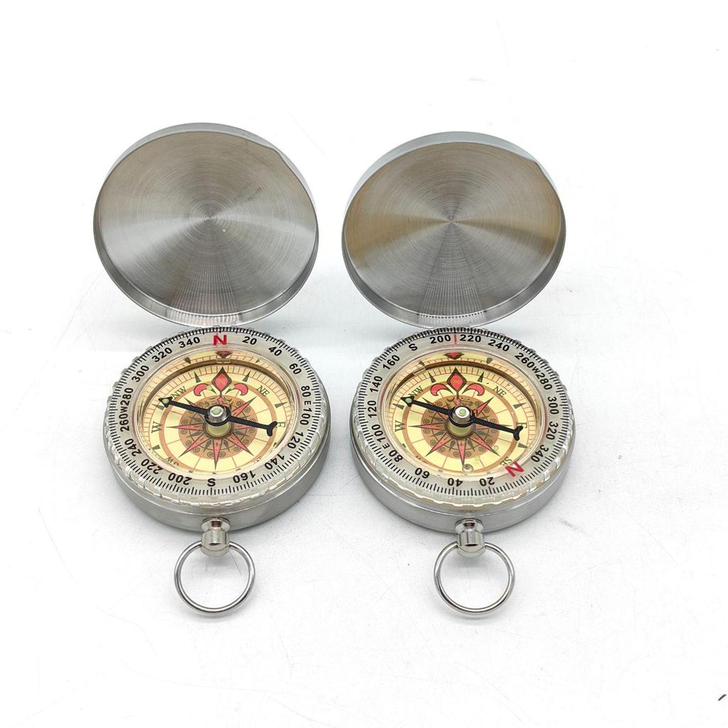 G50 Multifunctional Pocket Compass with Protective Cover for Outdoor Activities