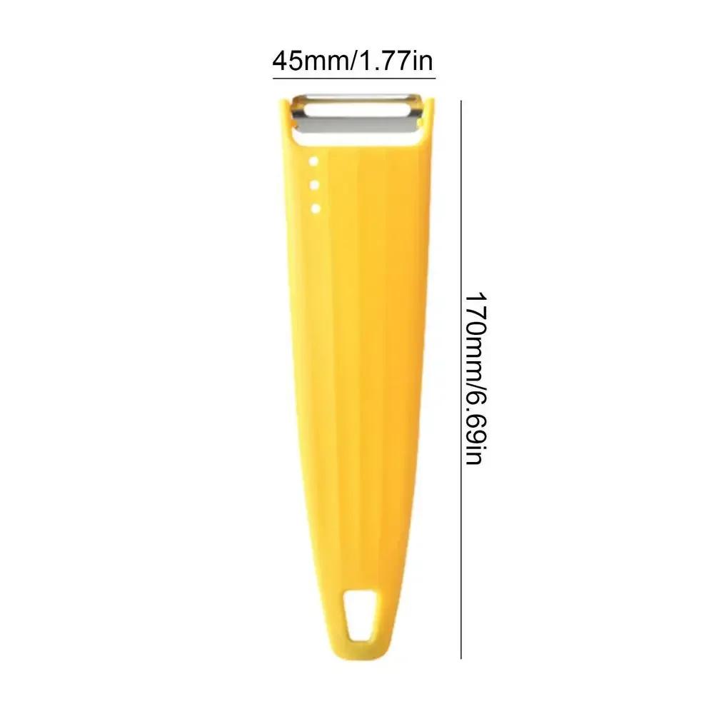 

Stainless Steel Vegetable Peeler Multifunctional Handheld Fruits and Vegetables Anti Rust Manual Kitchen Tool жовтий