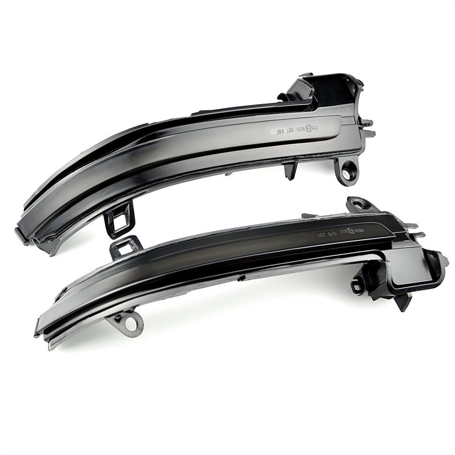 DYNAMIC YELLOW/SMOKED Turn Signal LED Side Mirror Lights For BMW 1-4 Series F20