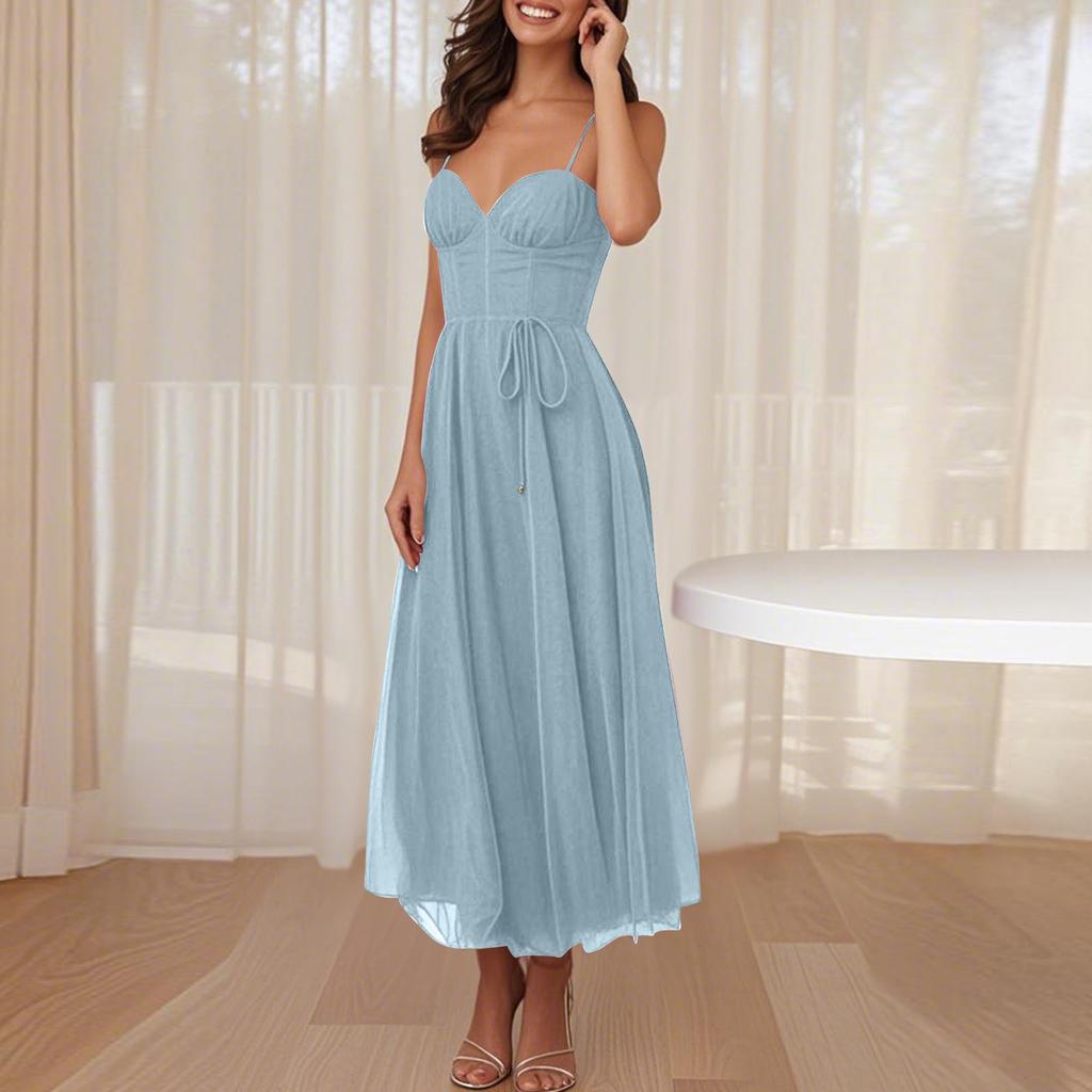 Sexy Suspender Casual Dress Multicolor Women's Dress