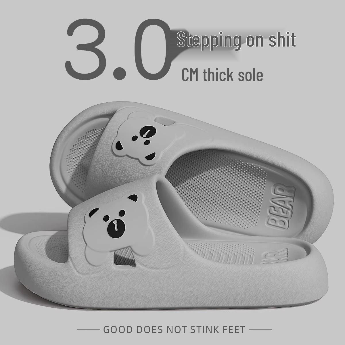 

Лето 2025 Тапочки-облачка с противоскользящей подошвой для пар - Дышащая домашняя обувь для ванной для мужчин и женщин. 40-41 fits 39-40