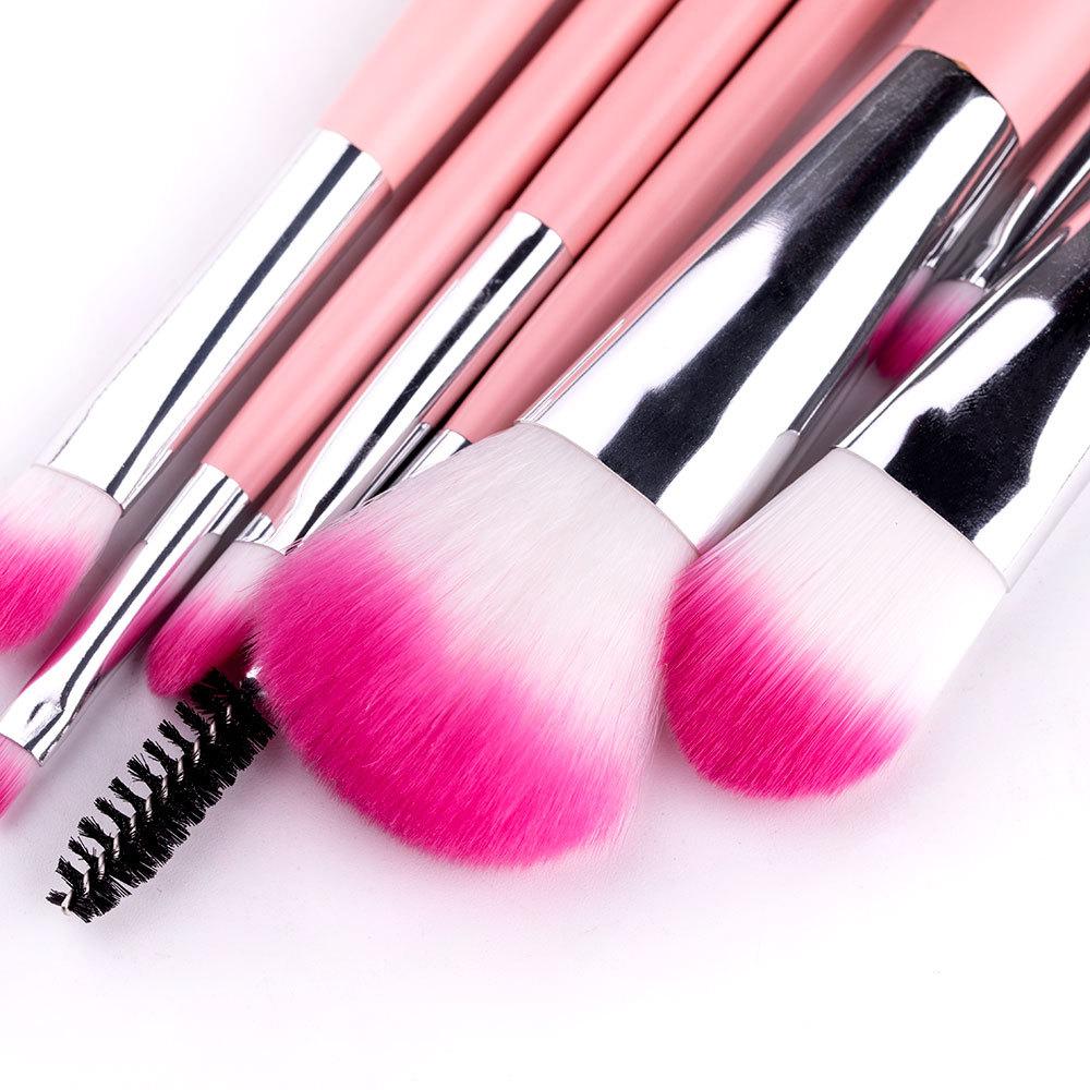 New 7 makeup brushes set brush pink loose powder eyeshadow brush full set of beauty tools